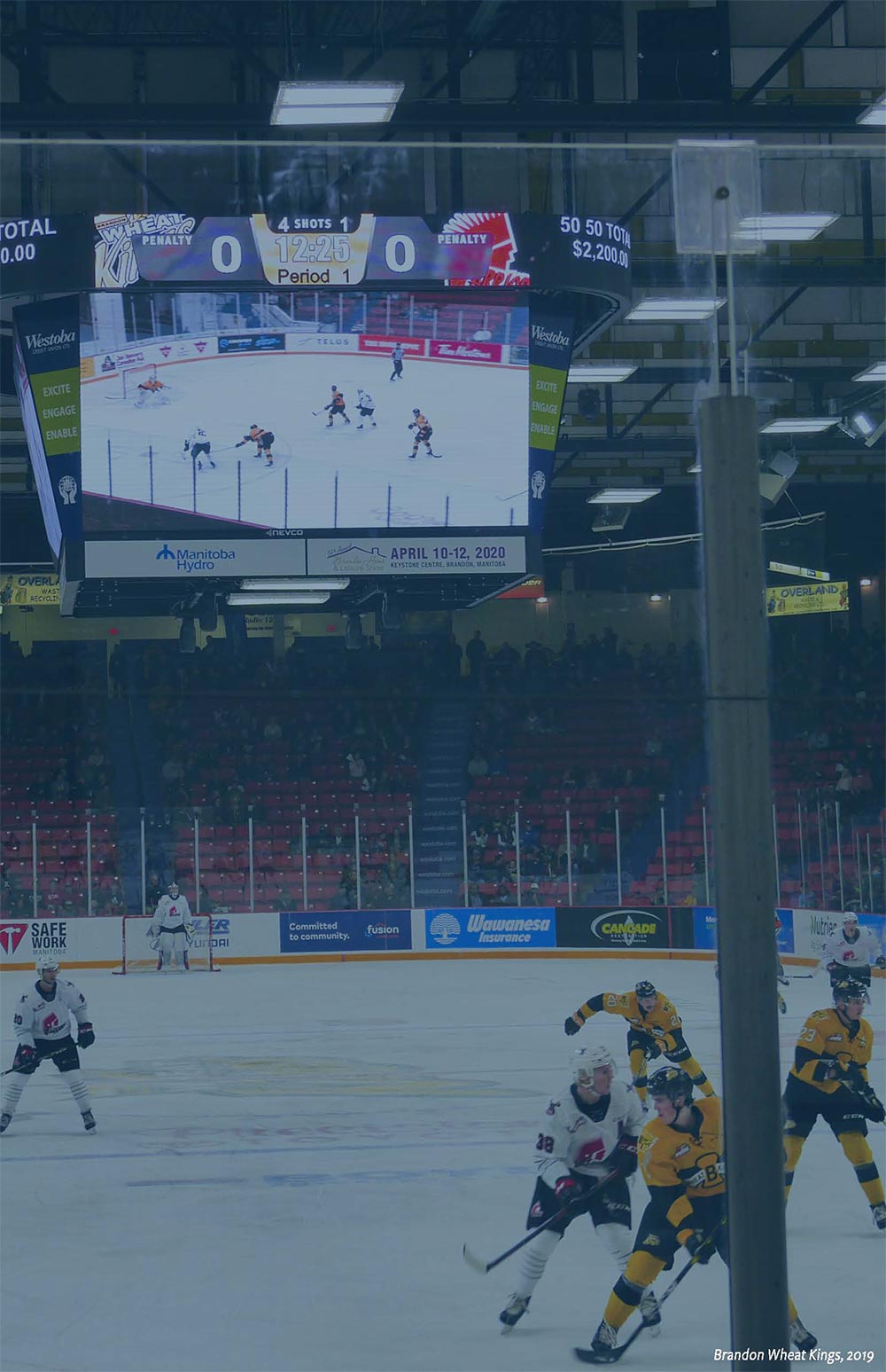 Brandon Wheat Kings game at Westoba Place at the Keystone Centre, Brandon, Manitoba, 2019