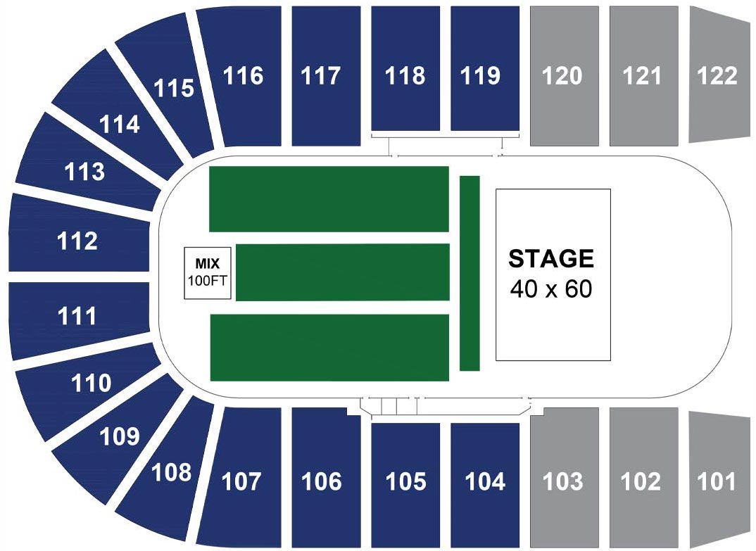 Westoba Place Seating Map - Three-Quarter Bowl