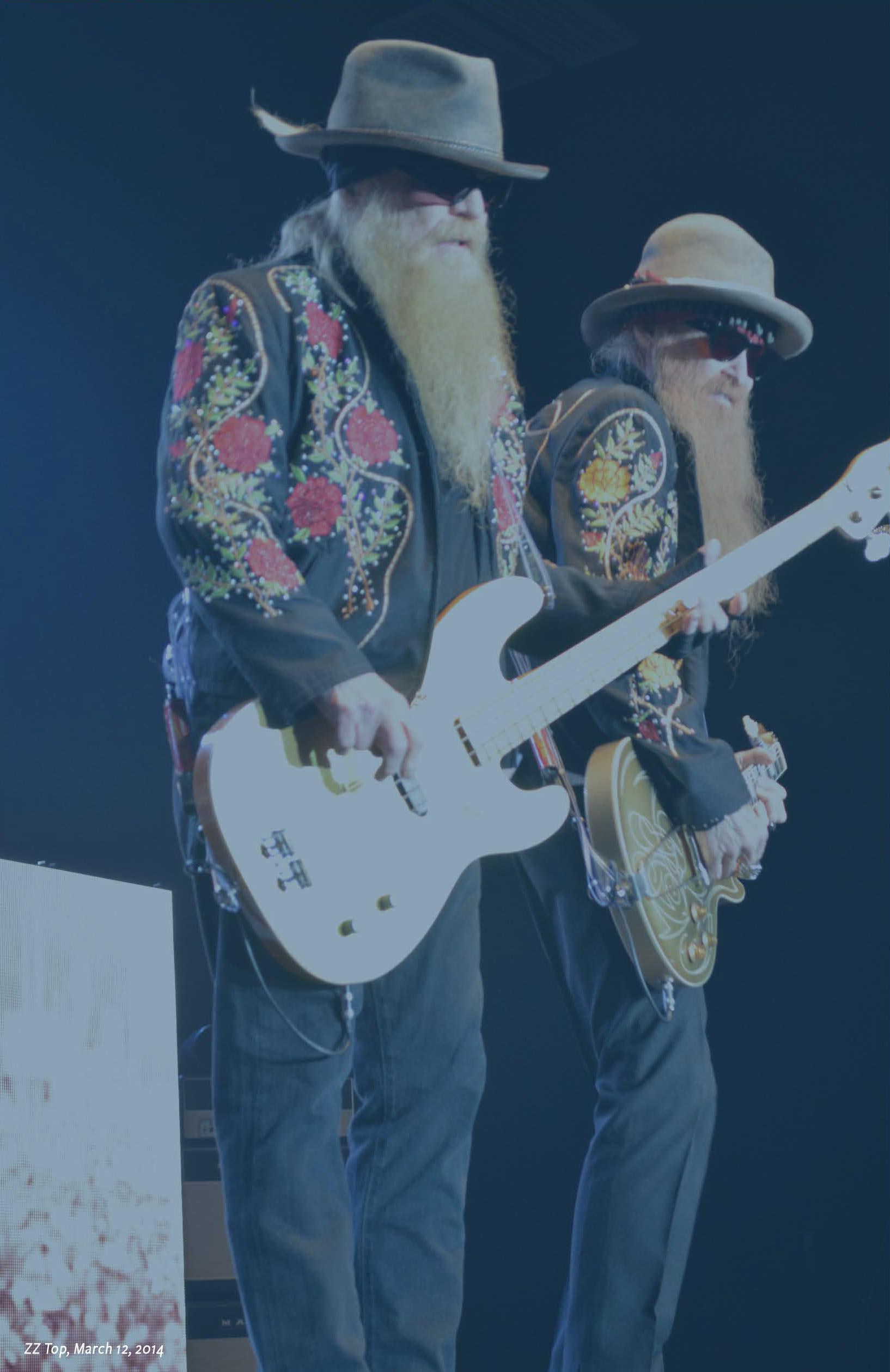 ZZ Top at Westoba Place at the Keystone Centre, Brandon, Manitoba, 2014