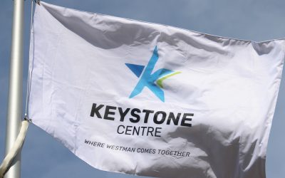 Keystone Centre Flag Raised at City Hall